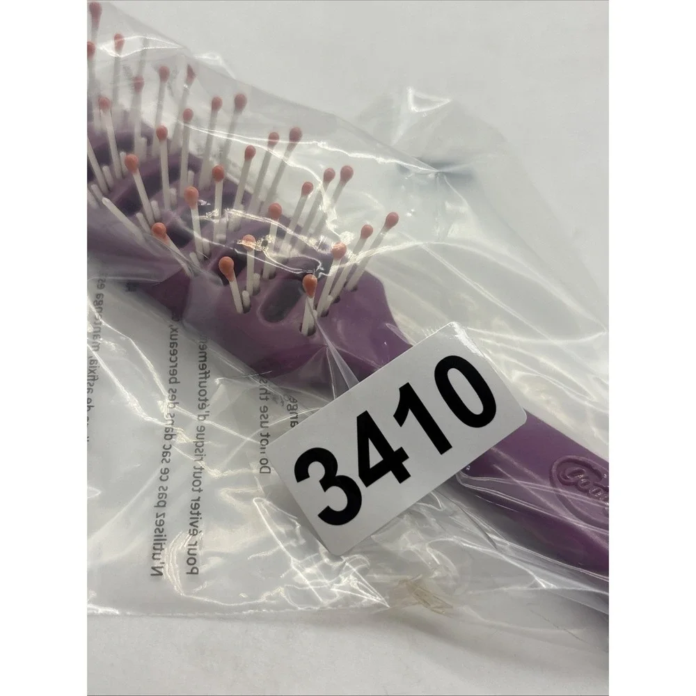 Vintage Goody Vented Styling & Finishing Brush PURPLE ball tip .USA Read